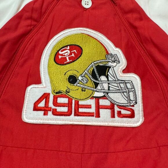 Vintage San Francisco 49ers Baby Snow Suit 24 Months Toddler Jersey Helmet - Picture 5 of 13